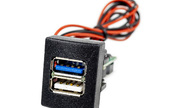 Быстрое зарядное устройство usb 3.0, 2 слота на Лада Приора, Гранта, Гранта fl, Калина 2