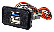 Быстрое зарядное устройство вместо заглушки панели приборов usb 3.0, 2 слота на ВАЗ 2106, 2107