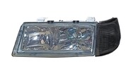 Блок-фара под bosch левая, гладкое стекло, тонированный поворотник ml на ВАЗ 2110-2112