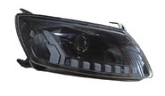 Блок-фара правая, маска audi-style, bi-led линза, динамический розжиг ДХО и поворотника ml на Лада Гранта