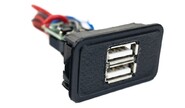 usb зарядное устройство вместо заглушки панели приборов, 2 слота ШТАТ на ВАЗ 2106, 2107