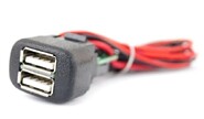 usb зарядное устройство вместо заглушки панели приборов, 2 слота ШТАТ на ВАЗ 2110-2112 с европанелью, 2108-21099, 2113-2115, Лада Калина, Нива Тревел, Шевроле Нива