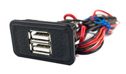 USB зарядное устройство вместо заглушки панели приборов, 2 слота на ВАЗ 2106, 2107