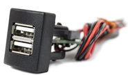 usb зарядное устройство, 2 слота на Лада Приора, Гранта, Гранта fl, Калина 2