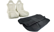 Комплект для сборки сидений Recaro, черная ткань, центр Ультра на ВАЗ 2108-21099, 2113-2115, 5-дверные Нива 4х4 2131