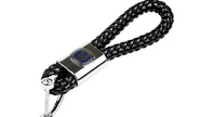 Брелок-петля плетеный черный на ключи changan