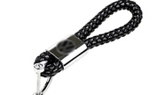 Брелок-петля плетеный черный на ключи volkswagen