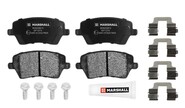 Тормозные колодки передние marshall на Лада Веста, Икс Рей Кросс, Ларгус, Ларгус fl до 2023 г.в., renault logan, duster, nissan terrano