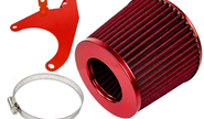 Комплект красного воздушного фильтра нулевого сопротивления&nbsp;mr с красным кронштейном sal-man на&nbsp;8кл ВАЗ 2108-2115, Лада Гранта, Гранта fl, Калина, Калина 2, Приора инжектор