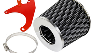 Комплект&nbsp;воздушного фильтра нулевого сопротивления&nbsp;под карбон mr с красным кронштейном sal-man на&nbsp;8кл ВАЗ 2108-2115, Лада Гранта, Гранта fl, Калина, Калина 2, Приора инжектор