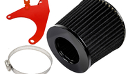 Комплект черного воздушного фильтра нулевого сопротивления&nbsp;mr с красным кронштейном sal-man на&nbsp;8кл ВАЗ 2108-2115, Лада Гранта, Гранта fl, Калина, Калина 2, Приора инжектор