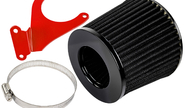 Комплект черного воздушного фильтра нулевого сопротивления mr с красным кронштейном&nbsp;sal-man&nbsp;на&nbsp;16кл ВАЗ 2110-2112, 2113, 2114 Супер-Авто, Лада Гранта, Гранта fl, Калина, Калина 2, Приора