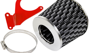 Комплект&nbsp;воздушного фильтра нулевого сопротивления под карбон mr с красным кронштейном&nbsp;sal-man&nbsp;на&nbsp;16кл ВАЗ 2110-2112, 2113, 2114 Супер-Авто, Лада Гранта, Гранта fl, Калина, Калина 2, Приора