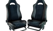 Комплект анатомического салона Recaro в сборе, черная ткань, центр Трек на 3-дверную Лада Нива 4х4 21213, 21214