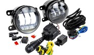 Комплект подключения ПТФ ml auto light technology с противотуманными фарами sal-man 65w и подрулевым переключателем на Лада Веста ng, Веста ng cross