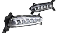 ПТФ диодные 55W 7800lux 6 линз 6000К Sal-Man на Hyundai Solaris 2 2017-2020 г.в.
