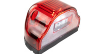 Диодный фонарь освещения номерного знака красный АвтоСфера ПН-01022 LED (Волна) на грузовой транспорт