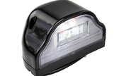 Диодный фонарь освещения номерного знака черный АвтоСфера ПН-01011 LED (Волна) на грузовой транспорт