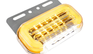Диодный боковой габаритный фонарь (12v) с подсветкой колеса&nbsp;в металлическом корпусе на грузовой транспорт