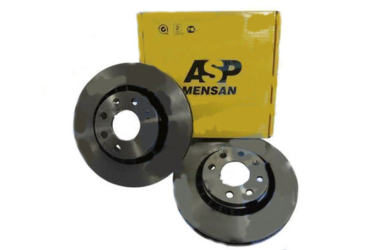 Тормозные диски невентилируемые без насечек и перфорации ASP на Chevrolet Lacetti_1