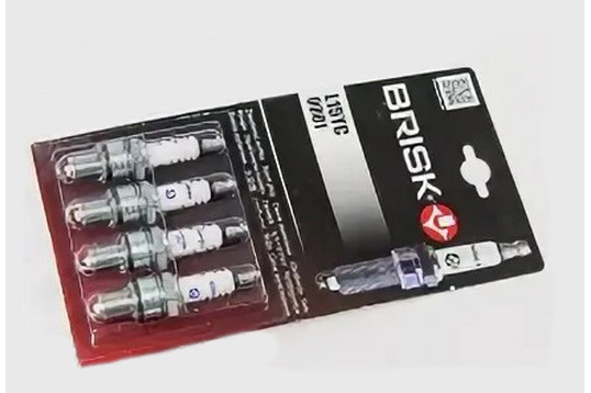 Комплект свечей зажигания иридиевые Brisk P-2 на инжекторные ВАЗ 2108-21099, 2110-2112_1
