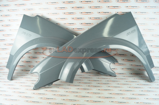 Передние пластиковые крылья Апекс неокрашенные на ВАЗ 2113, 2114, 2115_1