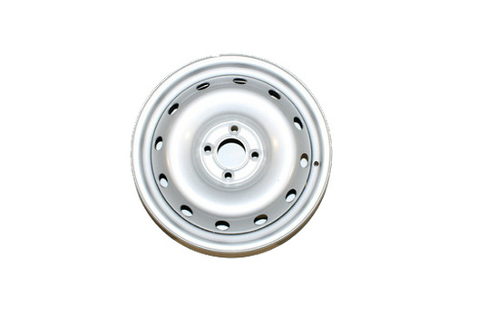 Штампованный диск колеса 6J R15 серебристое покрытие на Лада Ларгус_1