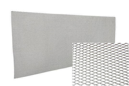 Алюминиевая сетка серебристая 100х15см, мелкая ячейка (5х10мм) 1250_1