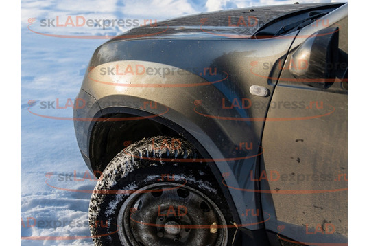 Накладки колесных арок защитные ТюнАвто на Renault Duster 2011-2015 г.в._1