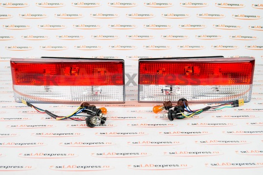 Задние фонари с красной полосой для ВАЗ 2108, 2109, 21099, 2113, 2114_1