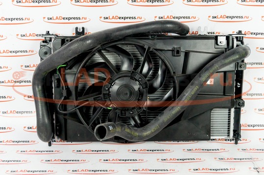 Моноблок радиатор в сборе Лада Гранта, Калина 2, Datsun МКПП нового образца, KDAC_1