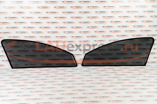 Съемная москитная сетка Maskitka-Lite на магнитах на передние стекла Лада Калина 2_1