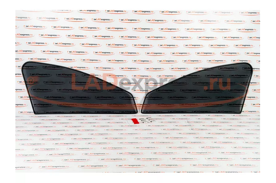 Съемная москитная сетка Maskitka на магнитах на передние стекла Kia Rio после 2017 г.в._1