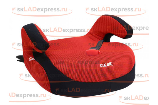 Детское автокресло SIGER Бустер FIX красный (6-12 лет, 22-36 кг, группа 3)_1