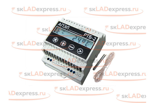 Регулятор температуры бытовой РТБ-2 в корпусе DIN с герметичным датчиком_1