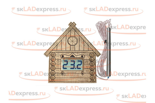 Термометр электронный ТЭС-Люкс Pt в корпусе из липы с герметичным датчиком_1