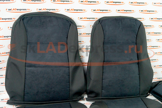 Обивка сидений (не чехлы) ткань с алькантарой на ВАЗ 2107_1
