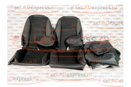 Обивка сидений (не чехлы) экокожа с тканью на 3-дверную Лада 4х4 (Нива) 21213, 21214_1