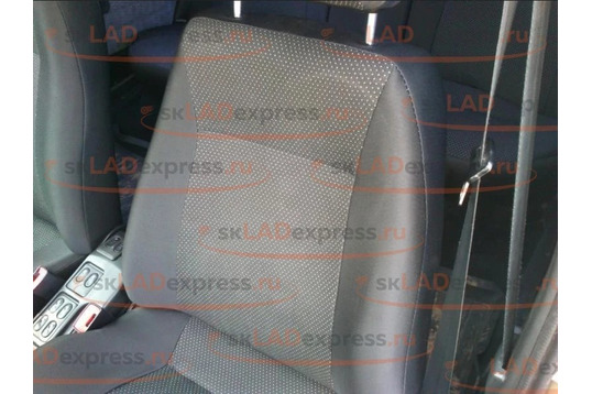 Обивка сидений (не чехлы) центр Искринка под раздельный задний ряд сидений на Лада Гранта_1