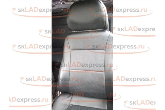 Обивка сидений (не чехлы) экокожа гладкая под раздельный задний ряд сидений на Лада Гранта_1