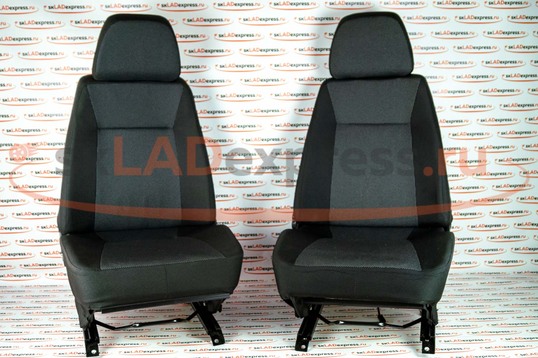 Комплект оригинальных передних сидений с салазками на Шевроле Нива до 2014 г.в._1