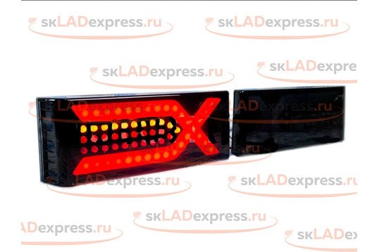 Тюнингованые диодные фонари задние Иксы тонированные на ВАЗ 2108-21099, 2113, 2114_1