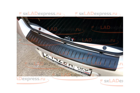 Защитная накладка заднего бампера на Renault Logan 2 с 2014 г.в. АртФорм_1