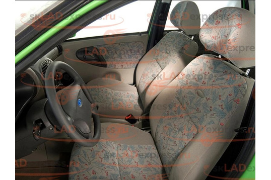 Сиденье переднее водительское в сборе с салазками на Лада Калина_1