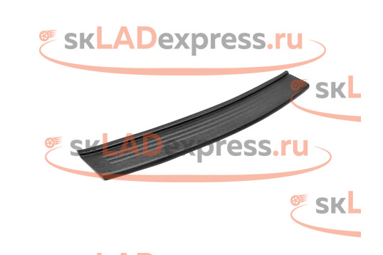 Накладка на задний бампер АБС-пластик на Skoda Rapid 2020 г.в._1