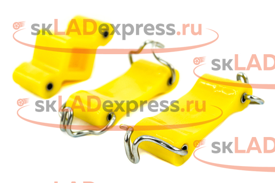 Комплект крепления глушителя, желтый полиуретан CS20 COMFORT на ВАЗ 2101-2107, Лада Нива 4х4 до 1994 г.в._1