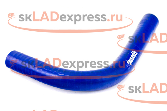 Патрубок расширительного бачка силиконовый синий на ВАЗ 2108-21099, 2113-2115 карбюратор_1