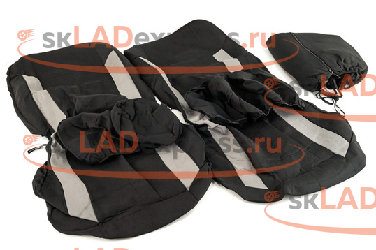 Чехлы сидений, цвет серый (комплект) Azard Soft универсальные_1