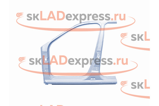 Панель боковины кузова левая передняя оригинальная, катафорезное покрытие на Лада Ларгус Кросс_1