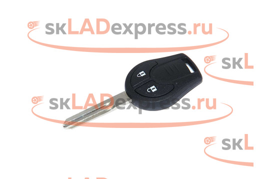 Ключ замка зажигания на 2 кнопки с логотипом бренда оригинальный на Nissan Juke, Tiida_1